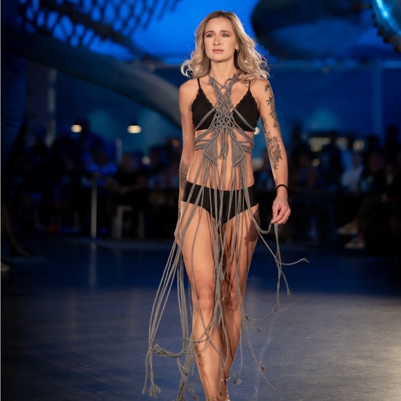 Handmade Macramé Rope Dress - Picture 10 of 15